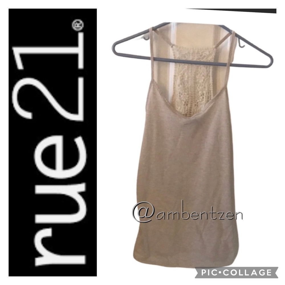 Rue 21 cream tank top size S - Picture 1 of 6